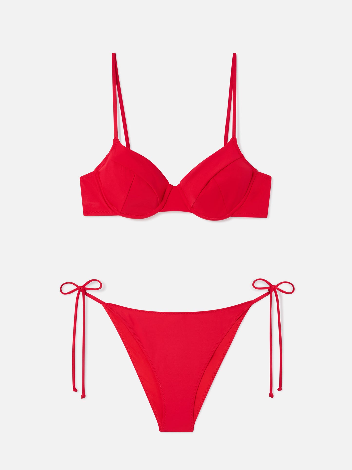 Bikini bralette con aro Bea Virgo rojo 