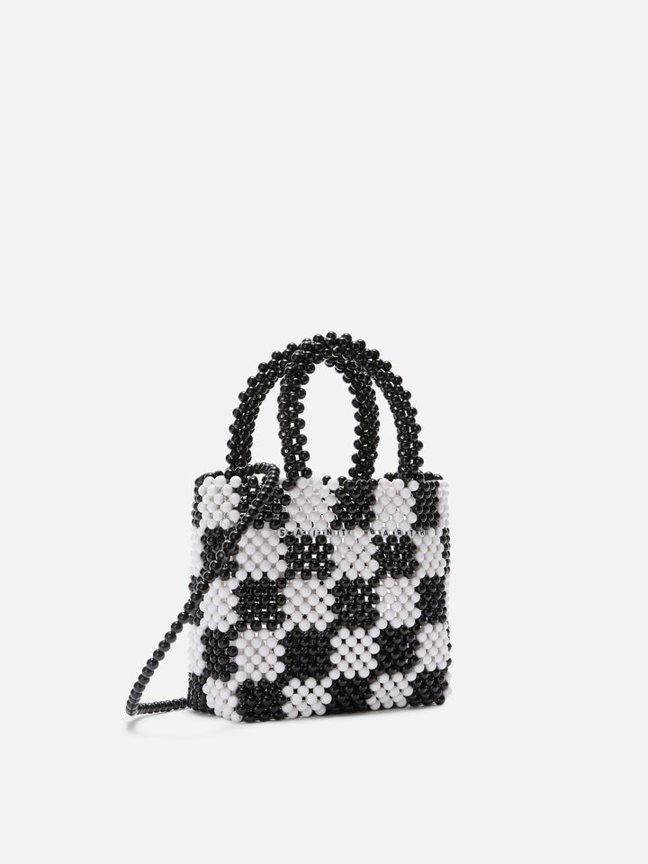 Borsa piccola con perline multicolor