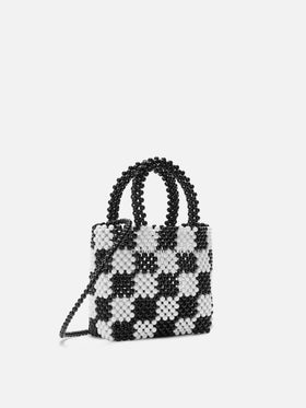 Mehrfarbige kleine Tasche mit Perlen