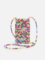 Multicolor Beaded Phone Holder