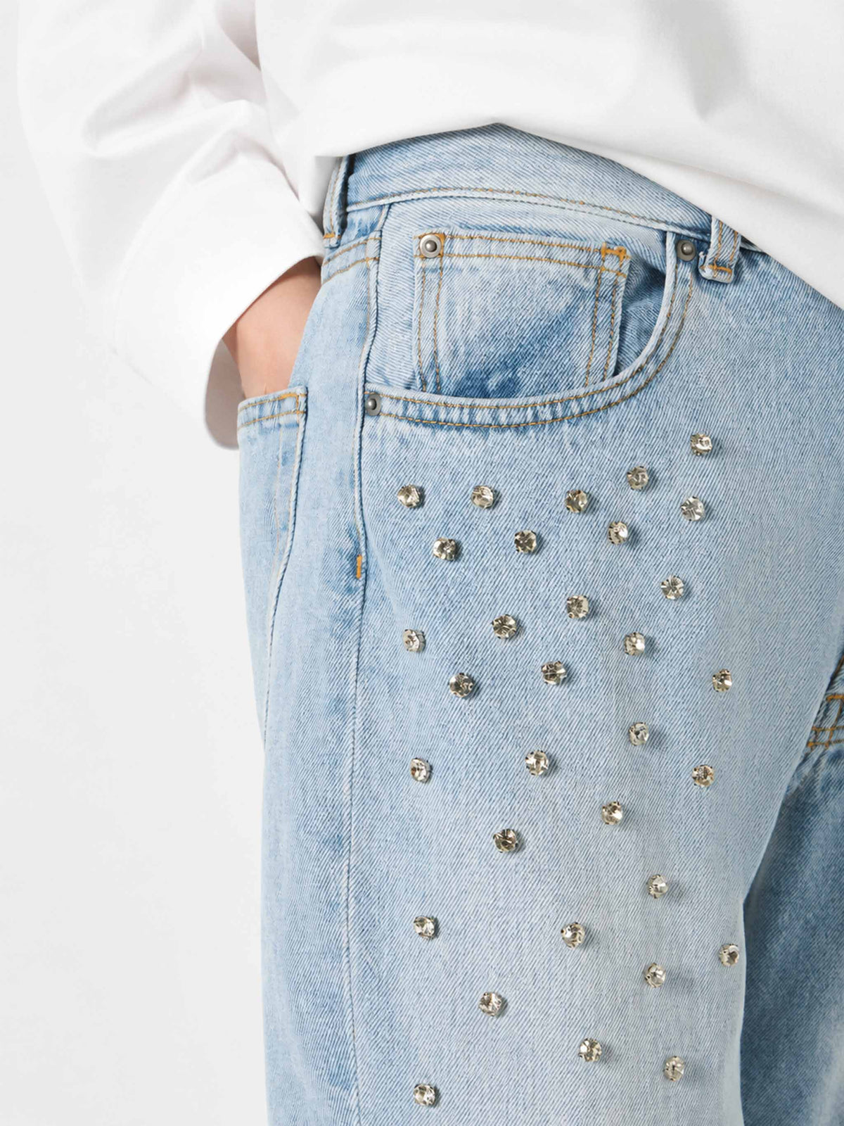 Jeans Belleville con strass