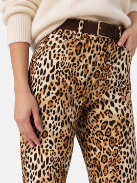 Pantalones vaqueros Belleville con estampado animal 