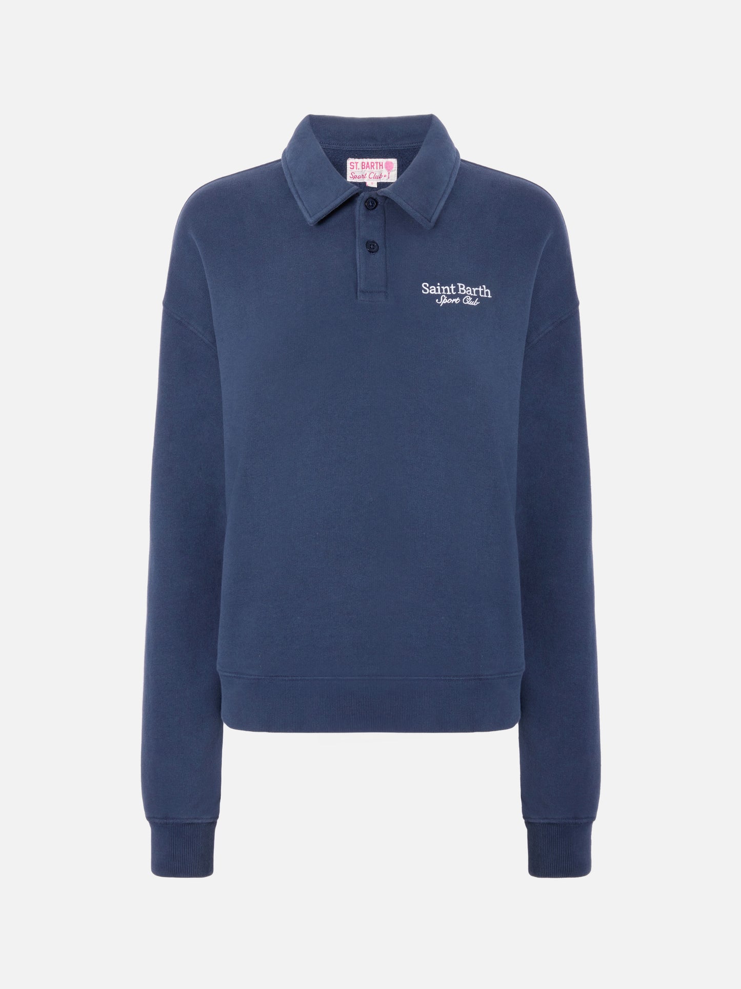 Berenice sweatshirt blue with Saint Barth Sport Club embroidery