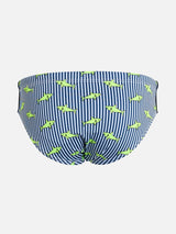 Boy swim briefs Billy with sharks print