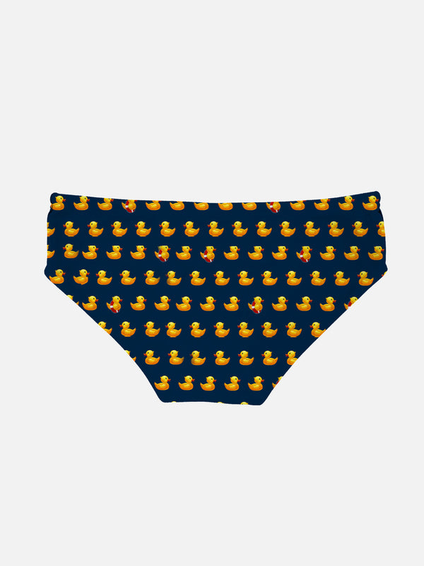 Boy swim briefs Billy with ducky print