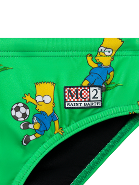 Boy swim briefs Billy with  Bart Simpson footlball player print | THE SIMPSON SPECIAL EDITION