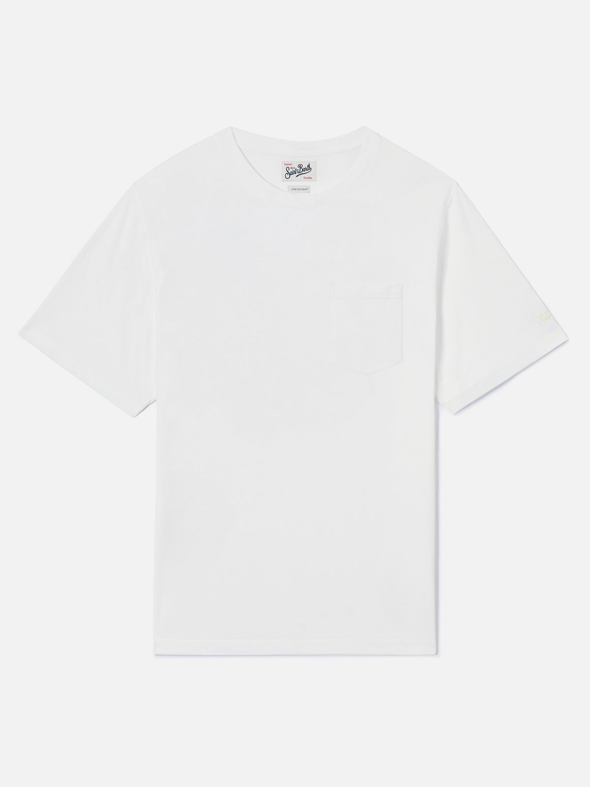 Off white Bakewell cotton piqué t-shirt with pocket and logo embroidery