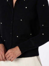 Woman black Bellamy cardigan strass