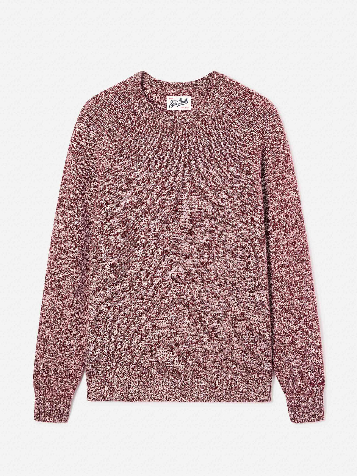 Pull ras-du-cou Red Blunt en laine avec maille mouliné 
