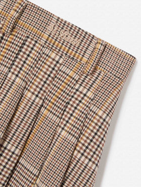 Falda de franela Blay Beige con estampado tartán 