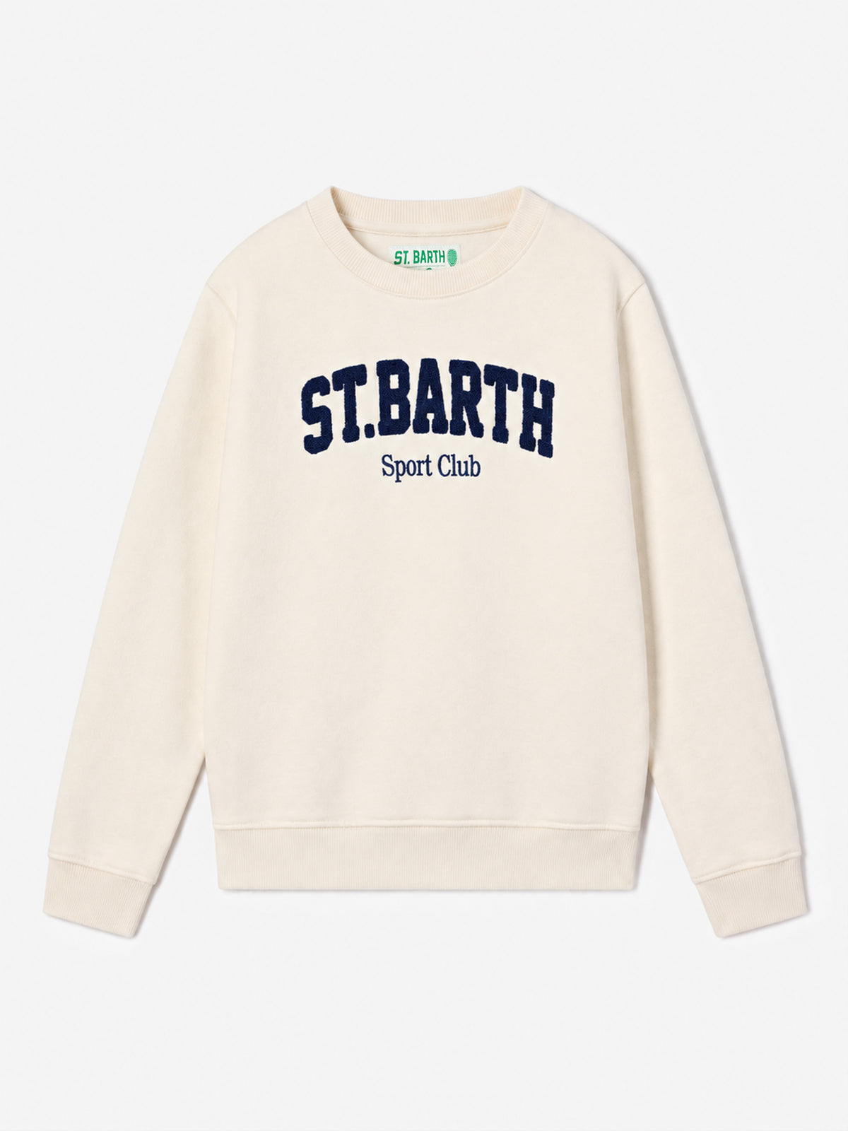 Sudadera Bobby color crema con bordado Sport Club 