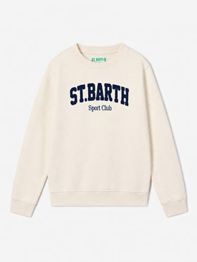 Sudadera Bobby color crema con bordado Sport Club 