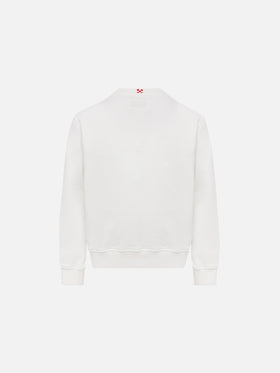 Jungen-Sweatshirt Bobby mit St. Barth-Print und Frottee-Krabben-Patch