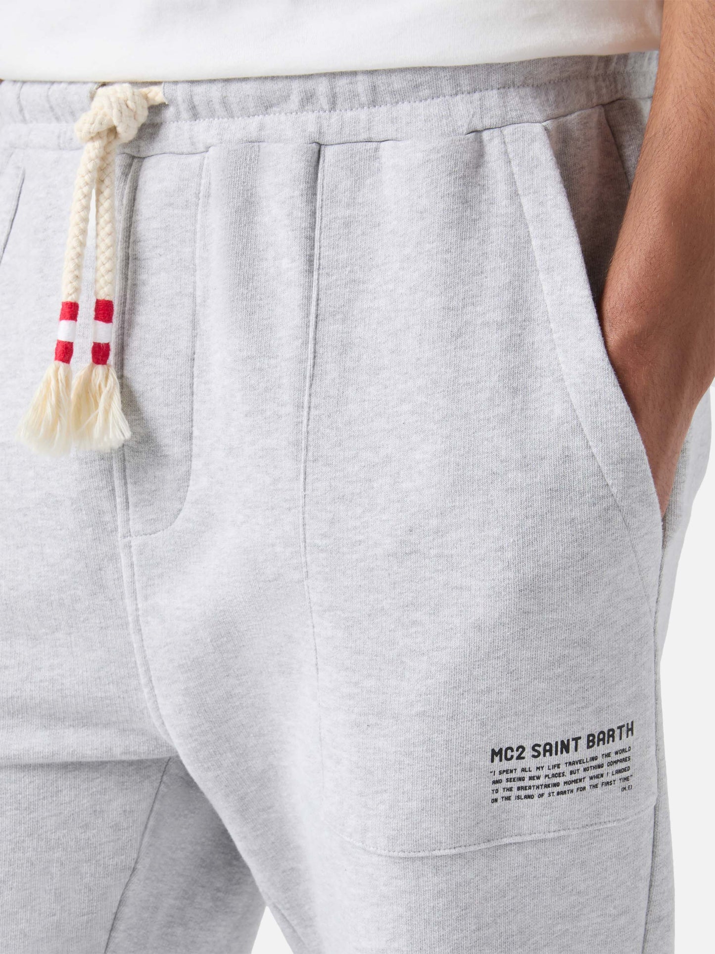 Grey mélange track pants Bolt