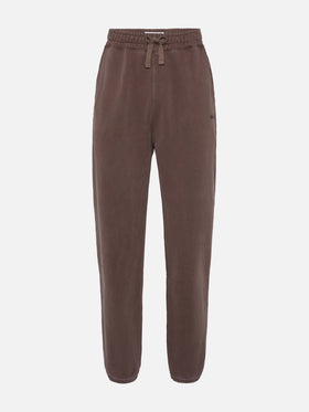 Pantaloni da tuta marroni Bolt con trattamento vintage