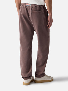 Brown tracksuit pants Bolt with vintage treatment