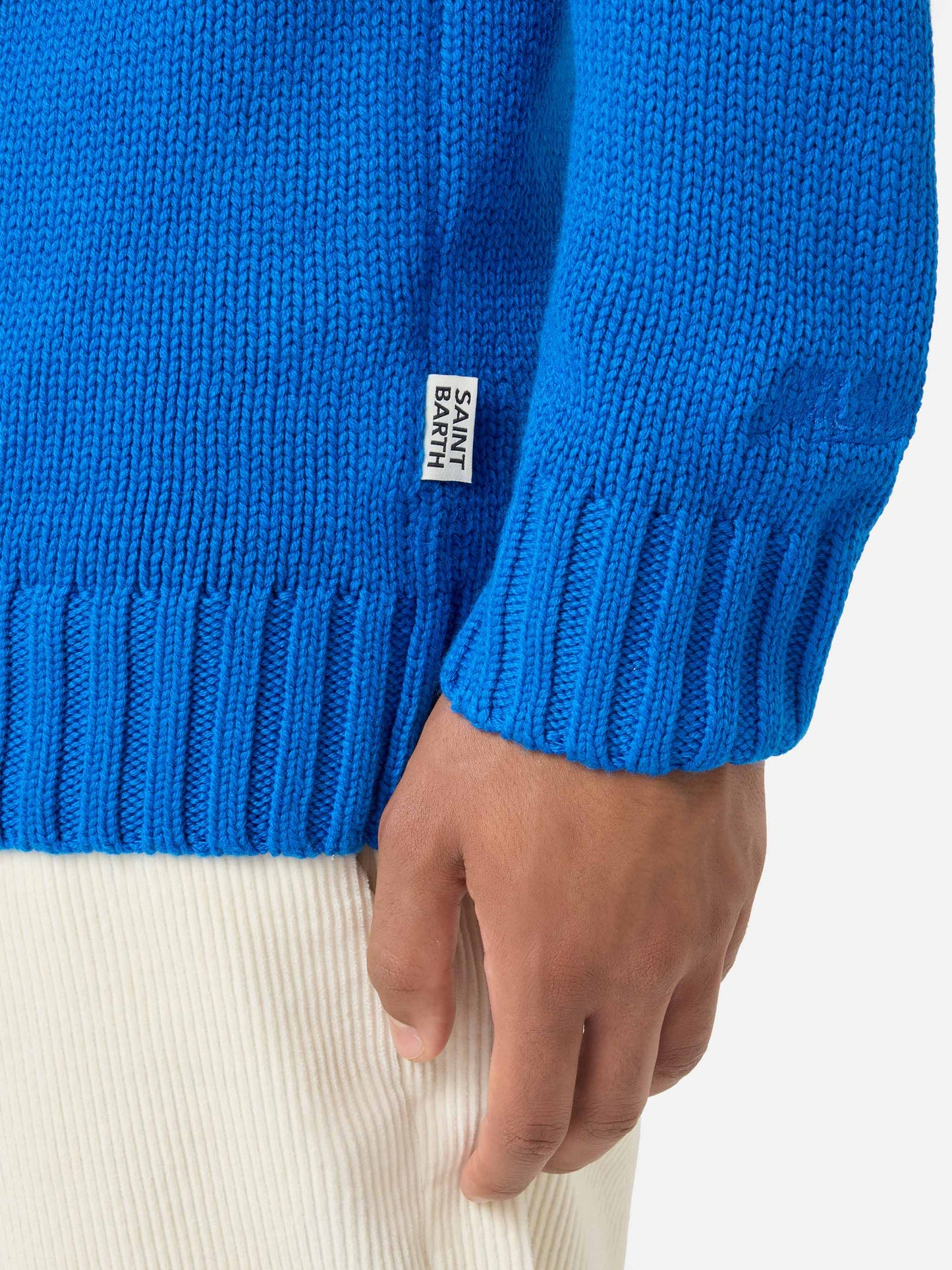 Bestickter Sweater Bombardino Courmayeur 