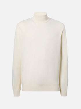 Dolcevita Bond in lana merino e cashmere bianco