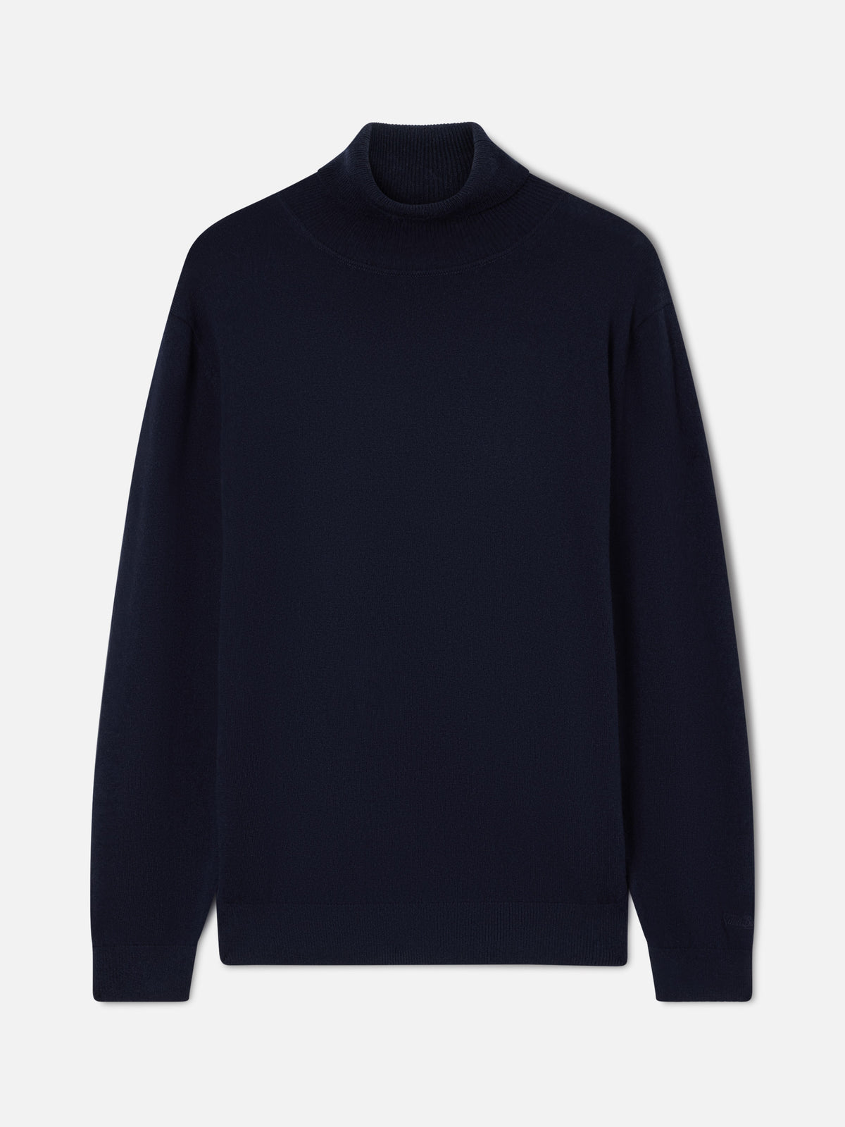 Rollkragenpullover aus Merinowoll- und Kaschmirmischung in Navy blue Bond 