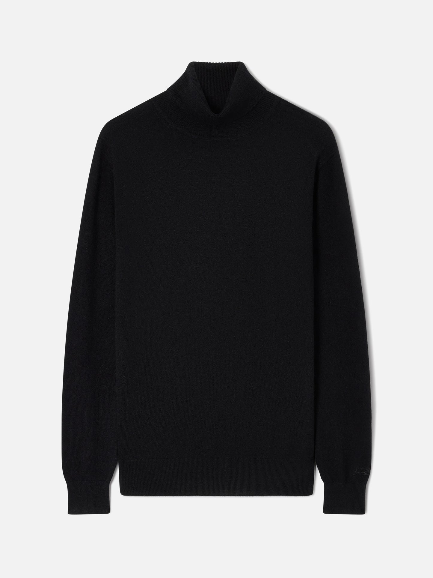 Cuello alto Bond en cachemir negro 