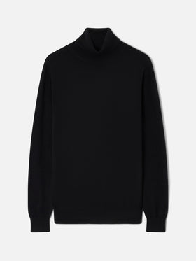 Cuello alto Bond en cachemir negro 