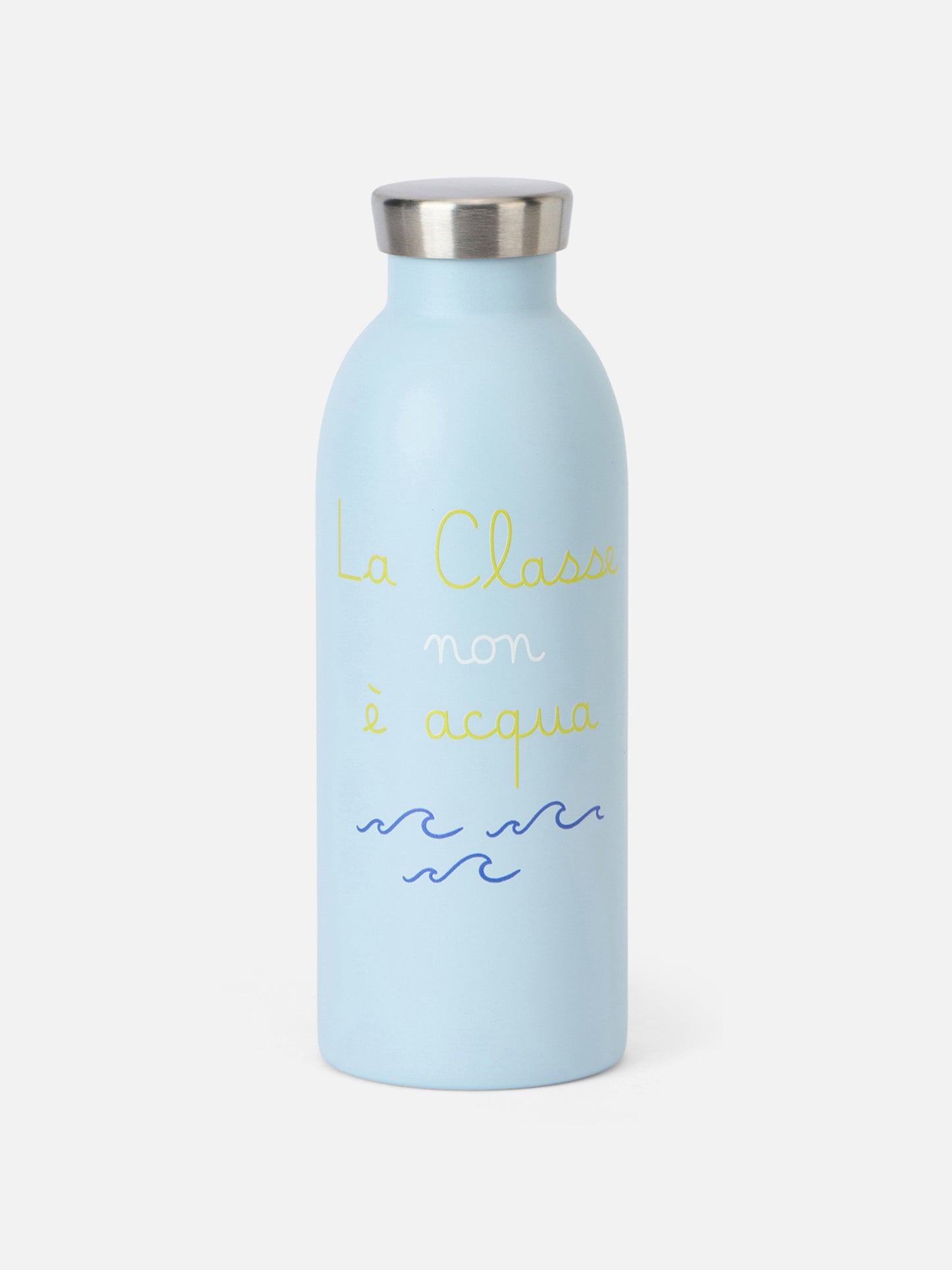 24Bottles 500ml Flasche mit La Classe non è Acqua Aufdruck | 24 BOTTLES SPECIAL EDITION