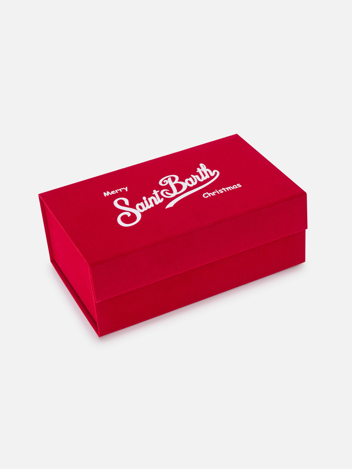 Set pochette con motivo spigato e berretto nero