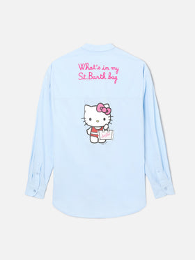 Camicia Brigitte azzurra con stampa Hello Kitty | Special Edition