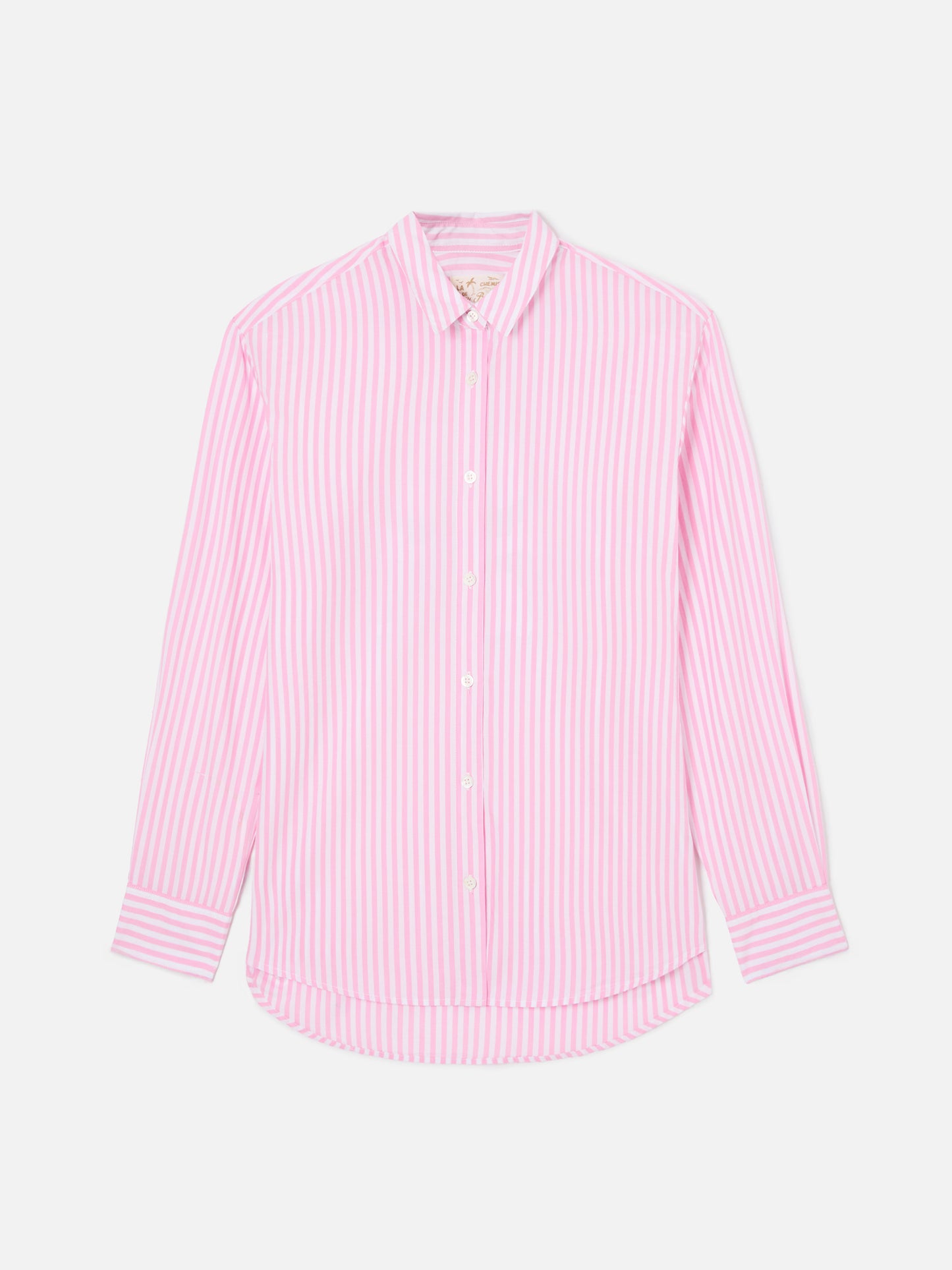 Camicia Brigitte a righe rosa con stampa Snoopy | Special Edition