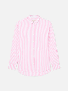 Brigitte pink striped shirt with Snoopy print | Special Edition