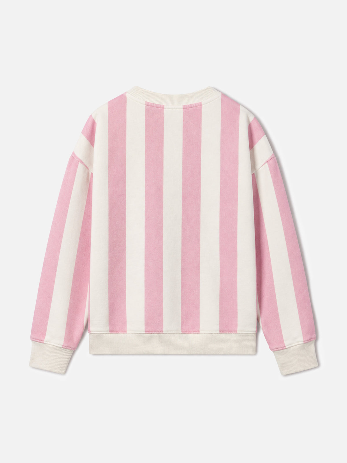 Mädchen-Sweatshirt Briony mit Streifen und Saint Barth-Stickerei 