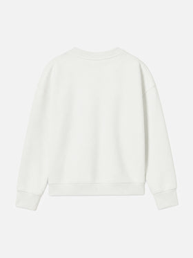 Sudadera para niña con parche de rizo St. Barth multicolor 