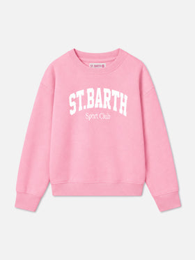 Pink Briony sweatshirt with St. Barth Sport Club print