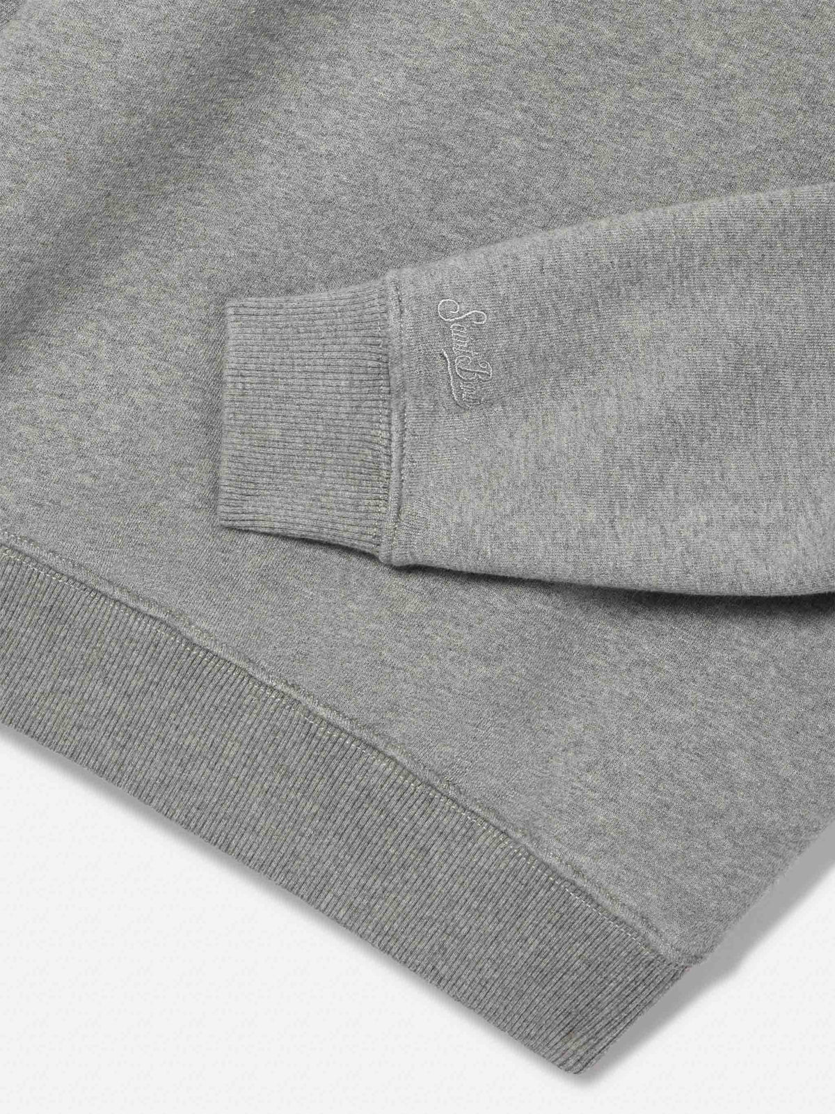 Sudadera de mezcla de algodón Grey Briony con estampado flock Birichina 