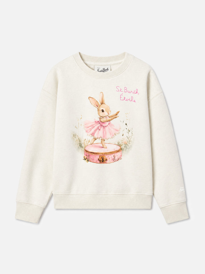 Briony Sweatshirt mit Rundhalsausschnitt und Bunny-Print 