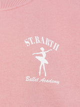 Felpa girocollo da bambina Briony con stampa St. Barth ballet academy