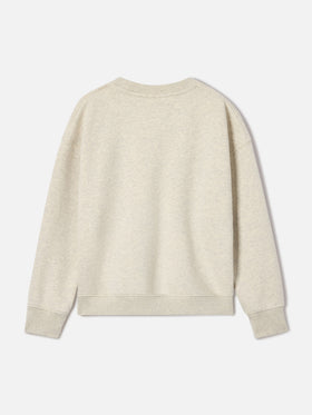 Sweat-shirt en mélange de coton gris avec imprimé St. Barth Briony 