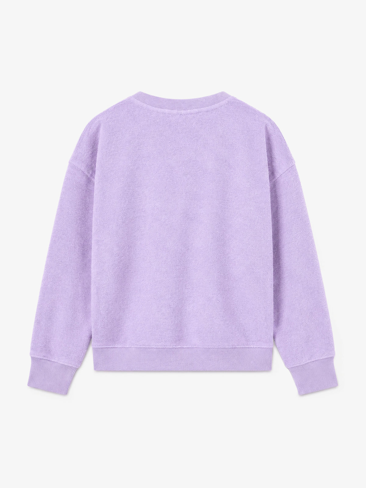 Sudadera de rizo lila para niña Briony con logotipo Saint Barth 