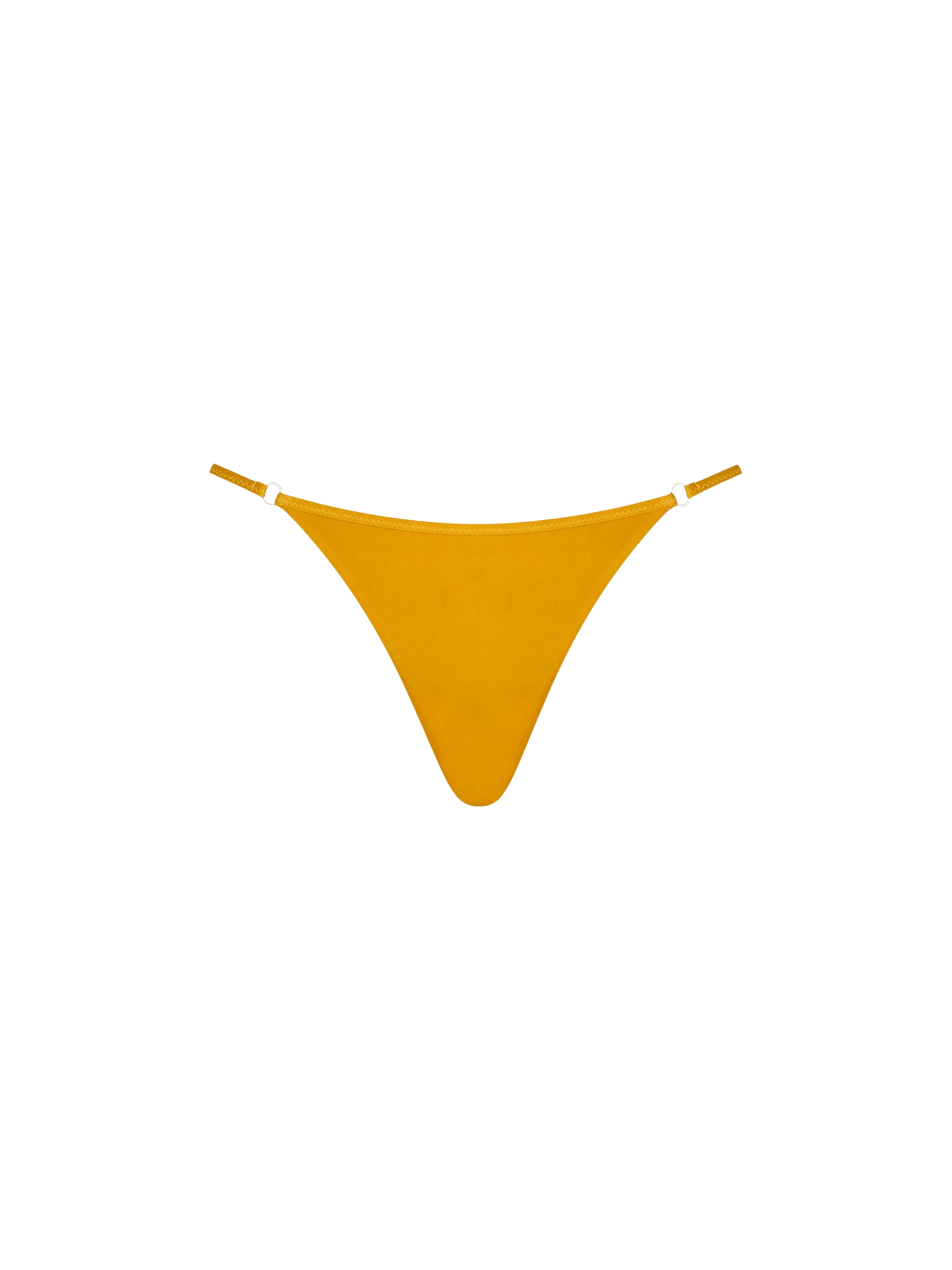 Woman ochre yellow cheeky swim briefs Jodene - MC2 Saint Barth