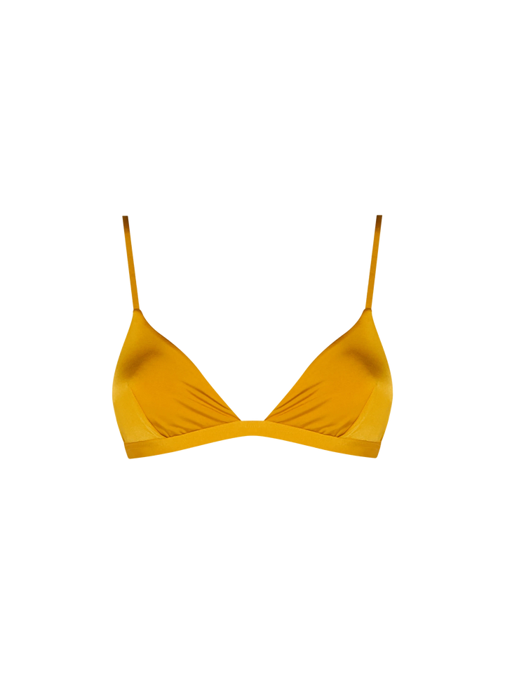 Ockergelber Triangel-Badeanzug Brooke für Damen