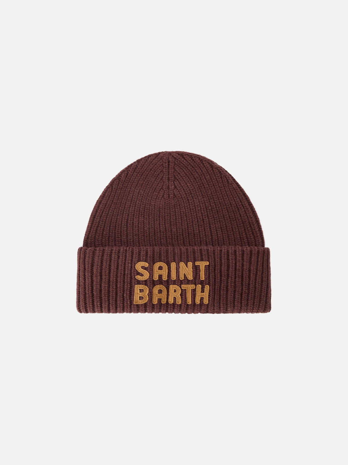 Bonnet marron Berry avec patch logo 