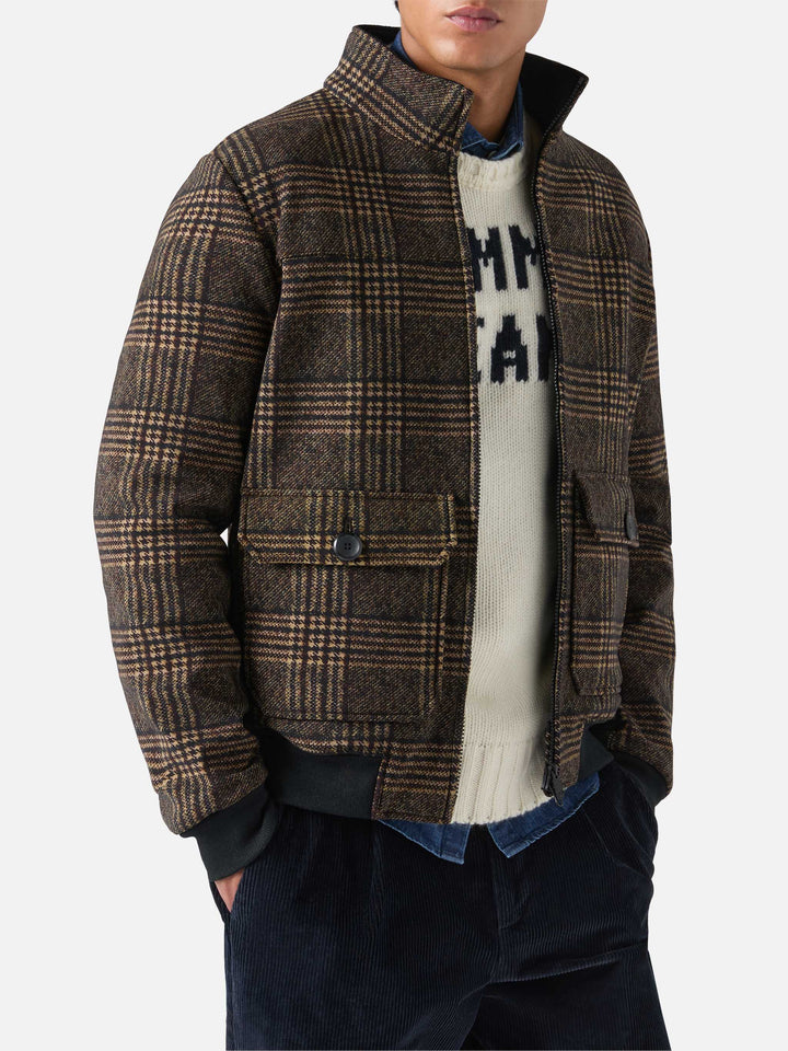 Thermo jacket Byron with Prince of Wales print