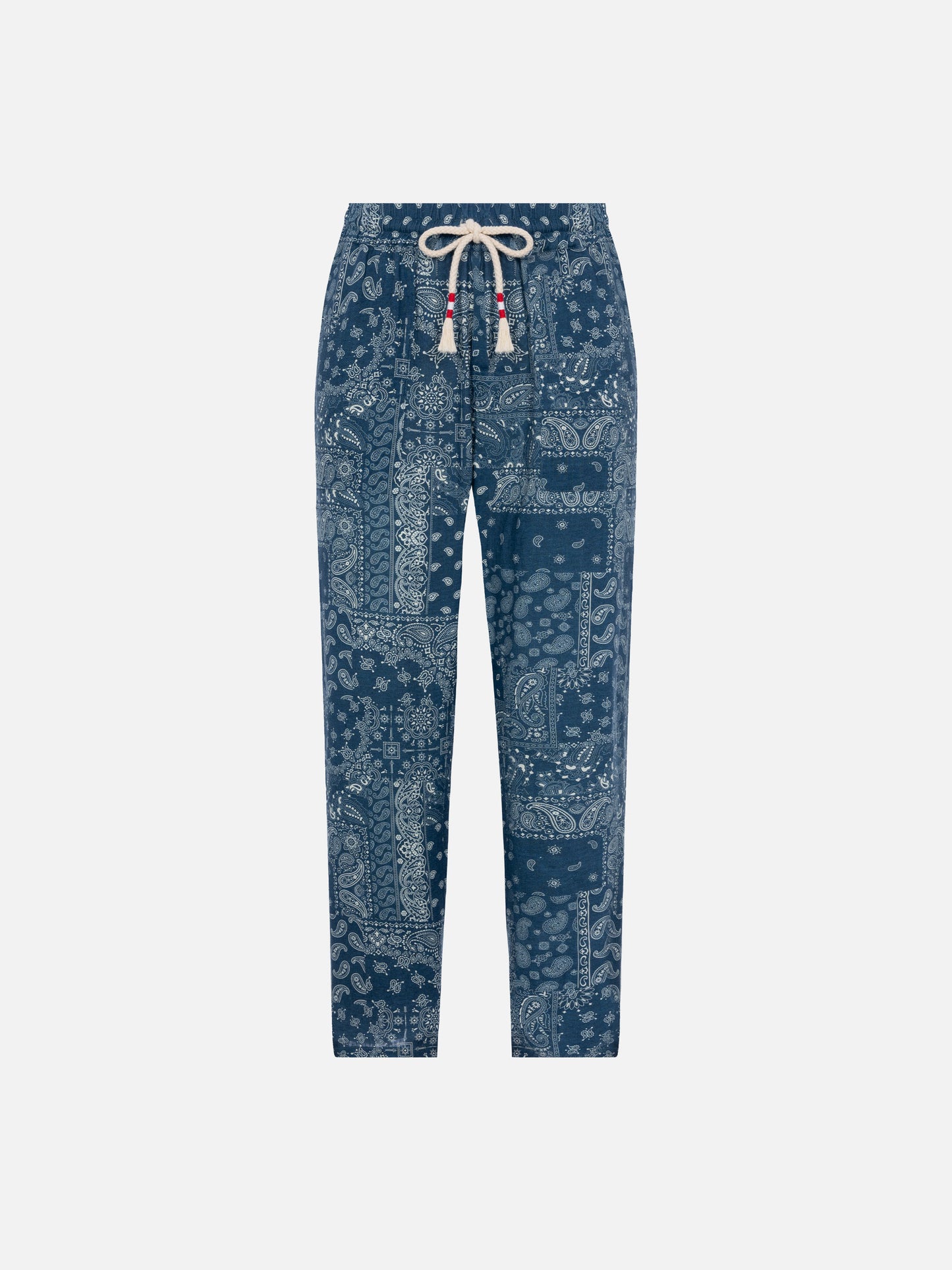 Linen pants Calais with bandanna print