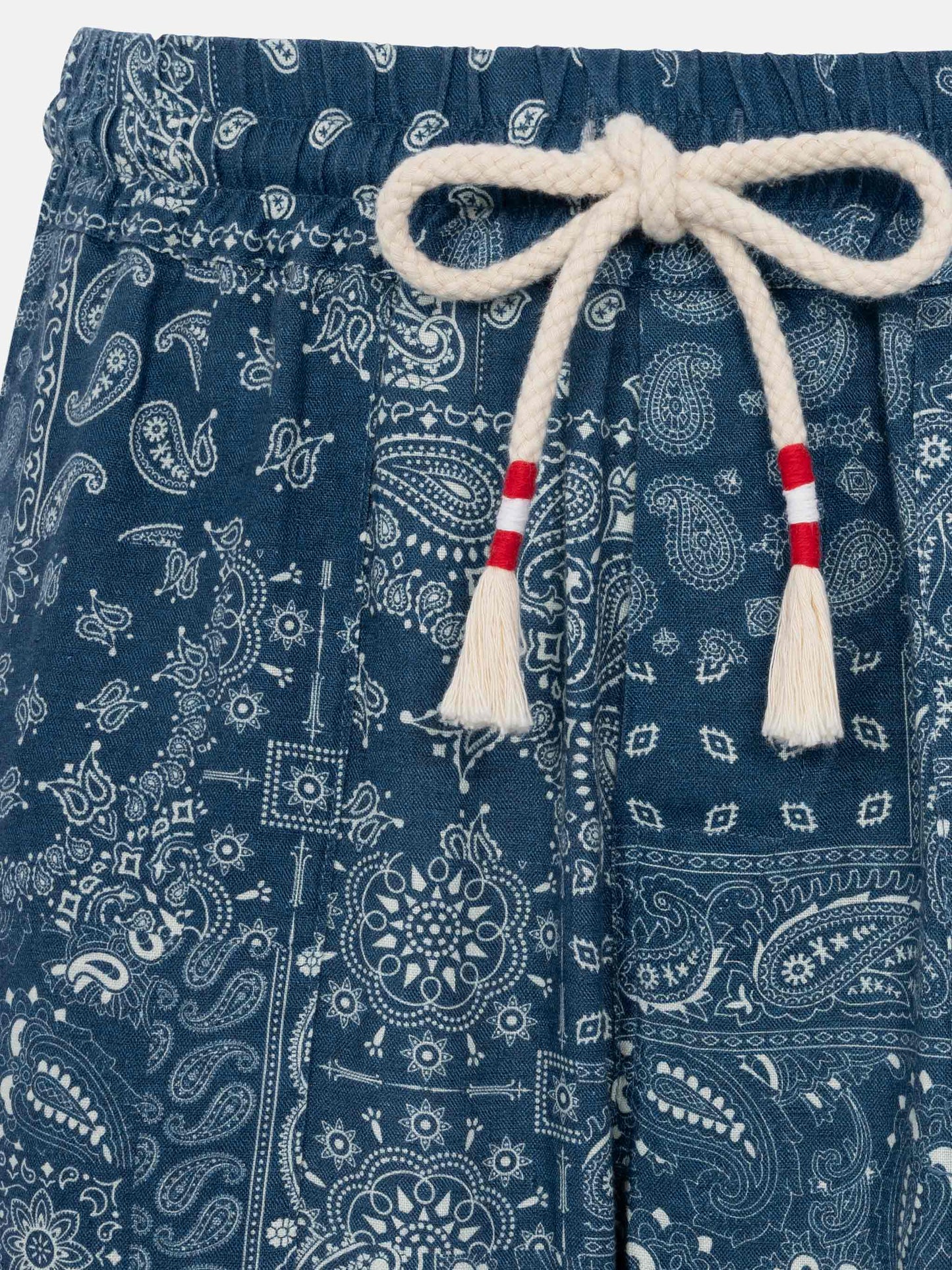 Linen pants Calais with bandanna print