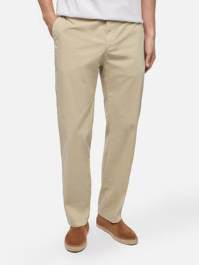 Beige cotton pants Calais with drawstring - MC2 Saint Barth