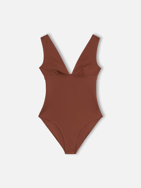 Woman heatsealed one-piece swimsuit Calliope - MC2 Saint Barth