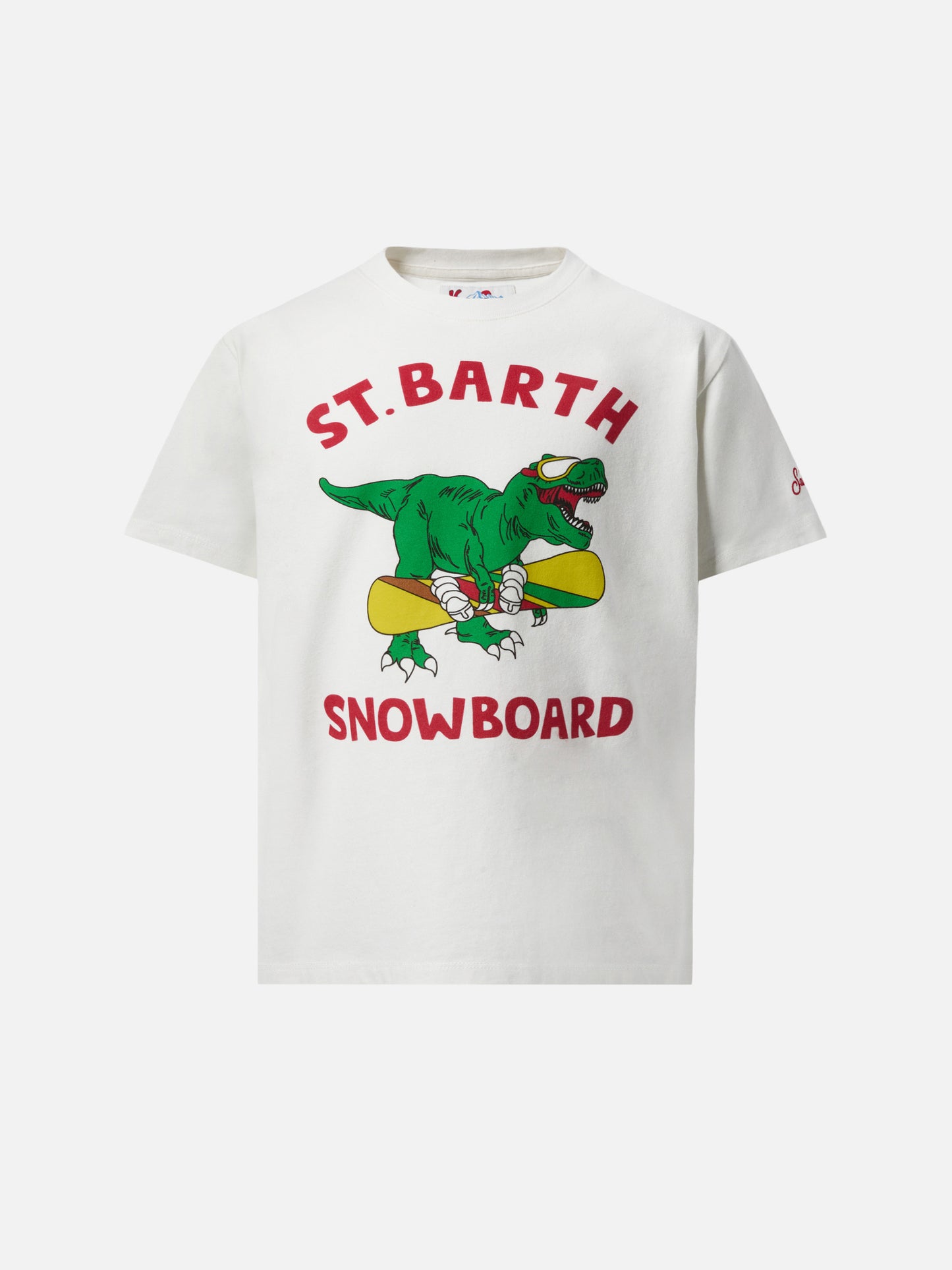 Schweres Baumwoll-T-Shirt „Cameron“ mit Skater-Dinosaurier-Print