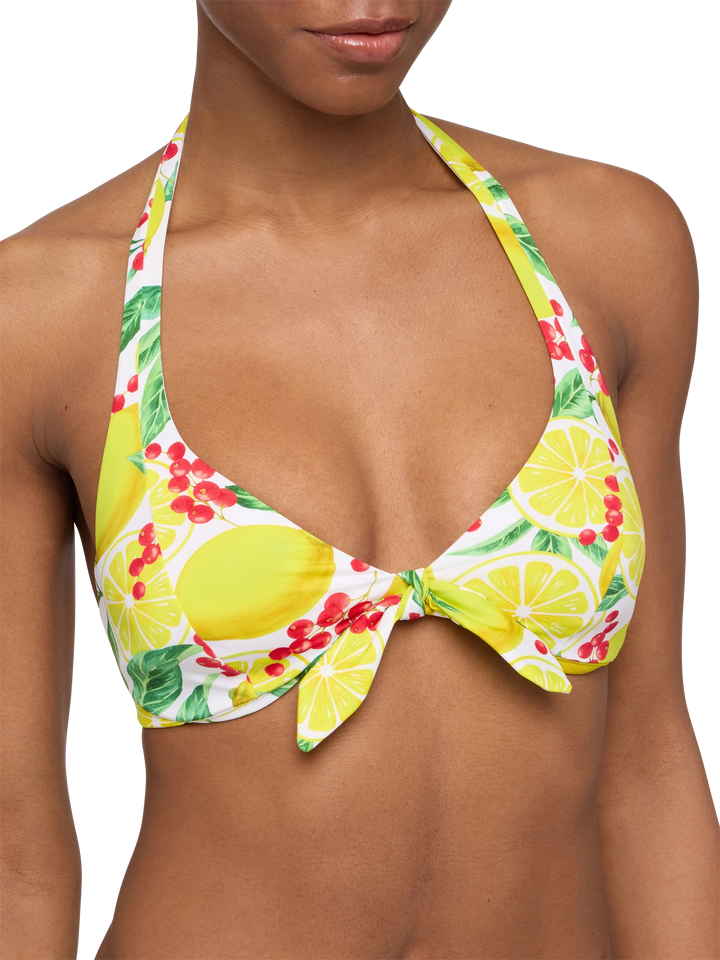 Triangle top Camille with lemon print