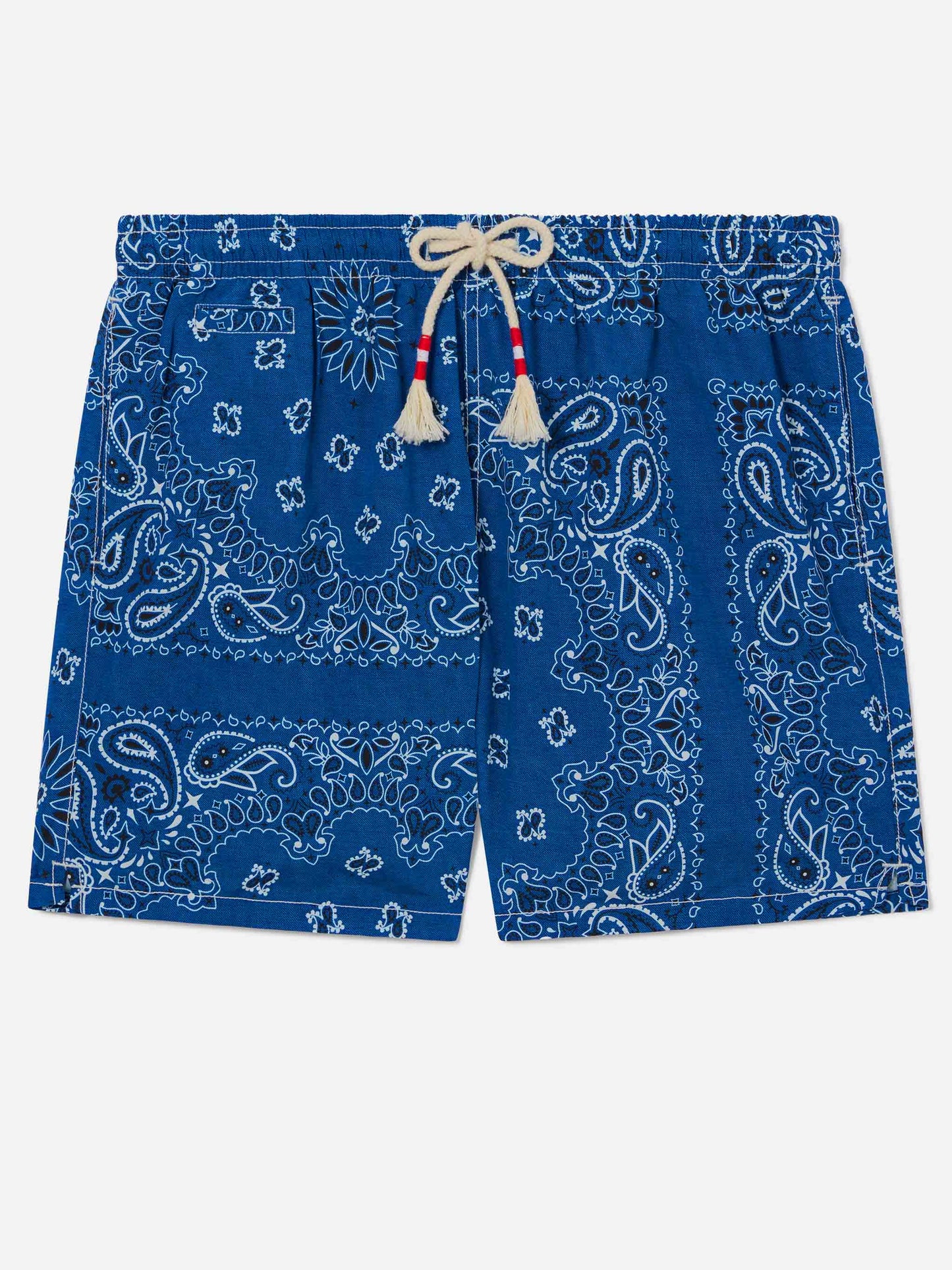 Bañador tipo shorts Caprese con estampado bandana azul marino 