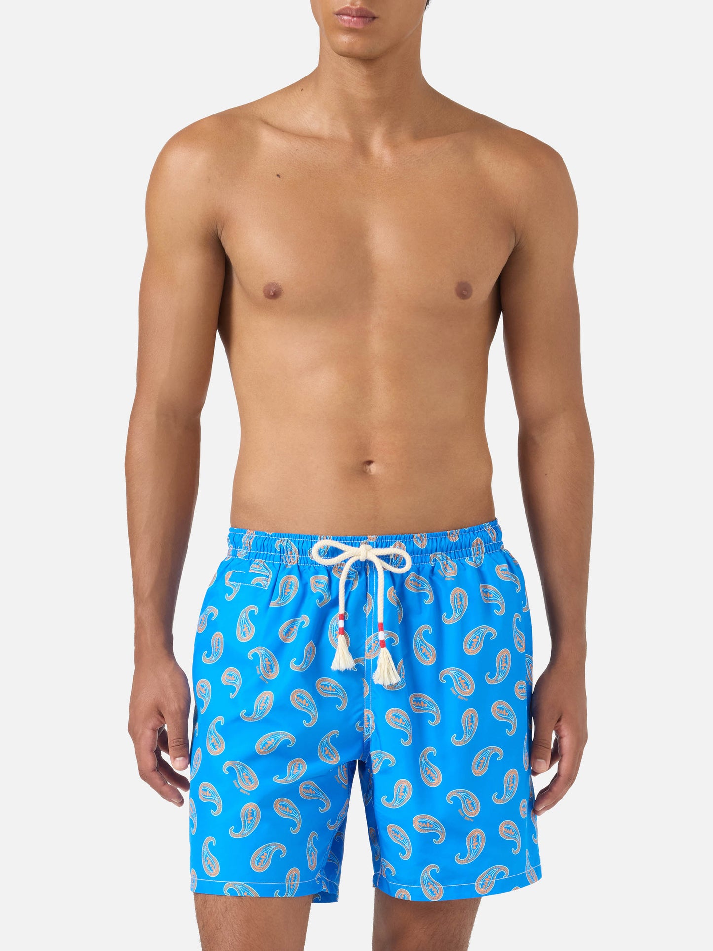 Bañador tipo shorts Caprese con estampado paisley Bluette 